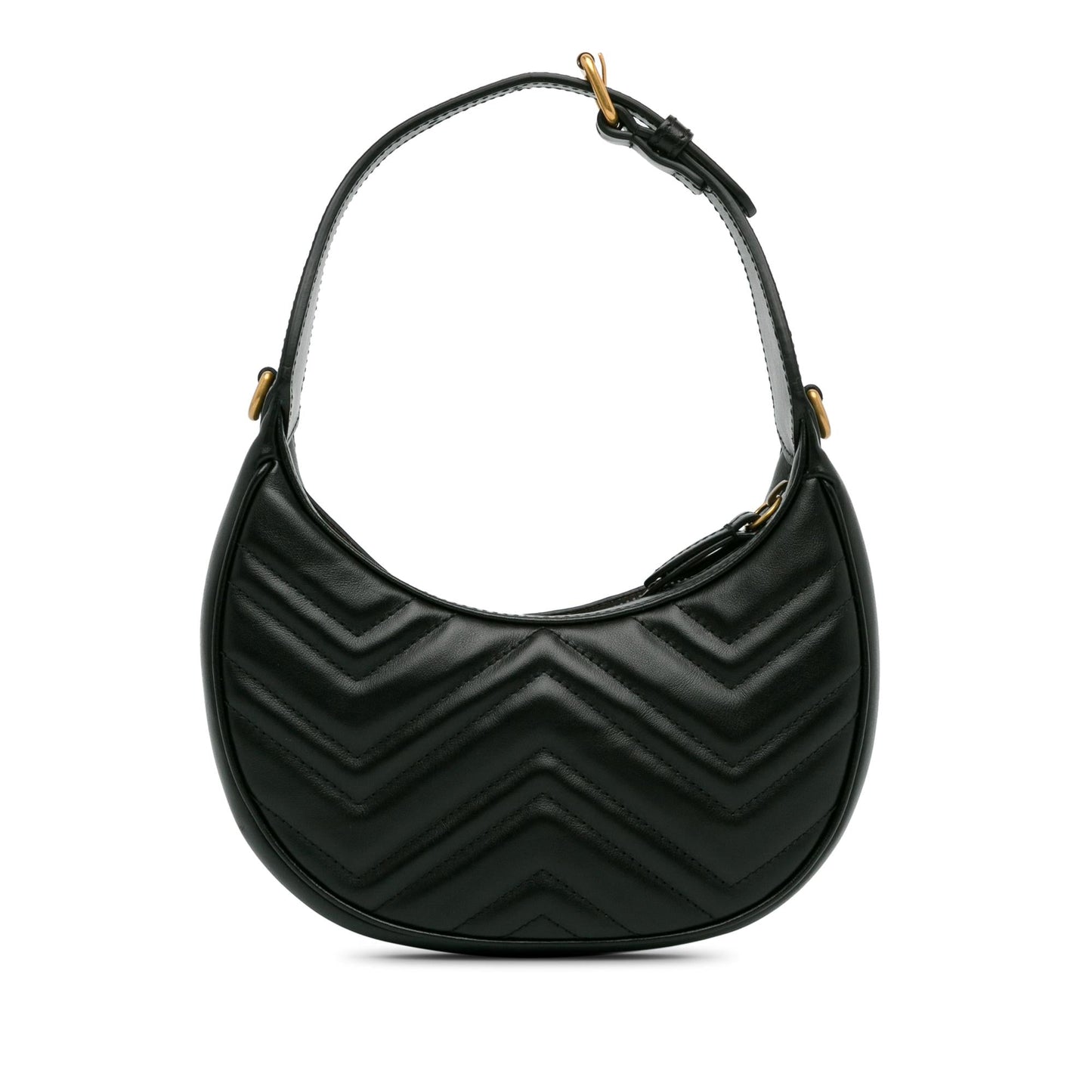 Gucci Mini GG Marmont Half Moon Bag (ramOzt)