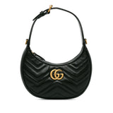 Gucci Mini GG Marmont Half Moon Bag (ramOzt)