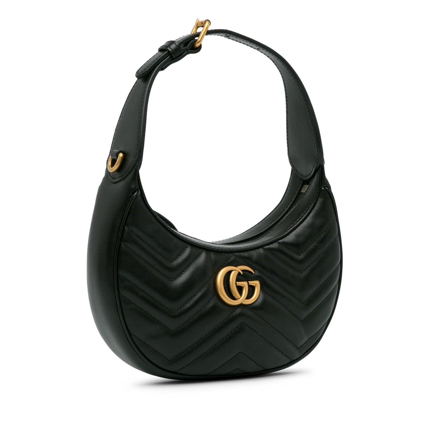 Gucci Mini GG Marmont Half Moon Bag (ramOzt)