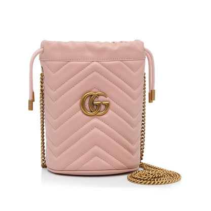 Gucci Mini GG Marmont Matelasse Bucket Bag (yidCFA)