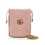 Gucci Mini GG Marmont Matelasse Bucket Bag (yidCFA)
