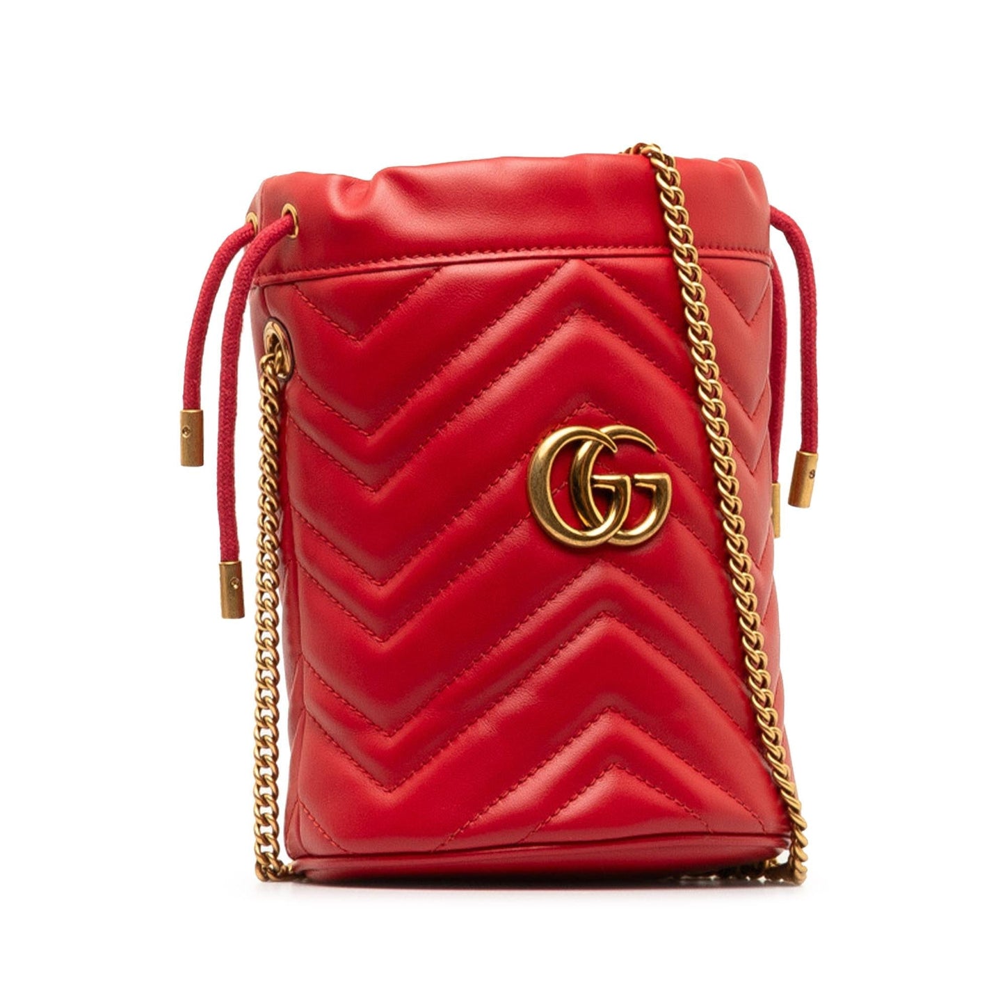 Gucci Mini GG Marmont Matelasse Bucket Bag (mU1NG8)