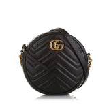 Gucci Mini GG Marmont Matelasse Round Crossbody Bag (O8pIle)