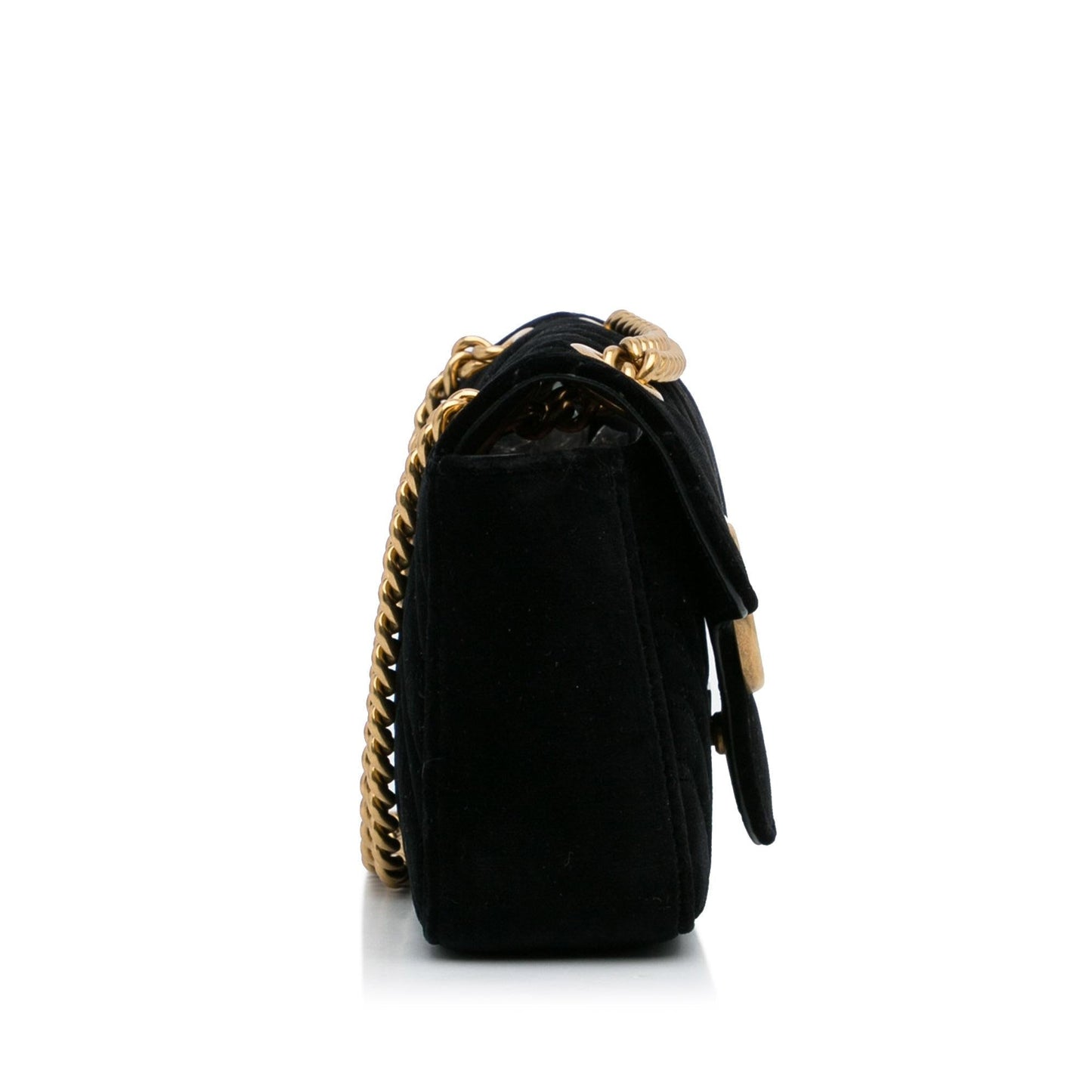 Gucci Mini GG Marmont Matelasse Velvet Crossbody (uTjykr)