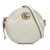 Gucci Mini GG Marmont Round Leather Crossbody Bag (Djif6j)