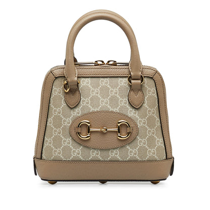 Gucci Mini GG Supreme Horsebit 1955 Satchel (zUVIp0)