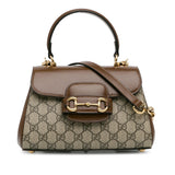 Gucci Mini GG Supreme Horsebit 1955 Satchel (SrwnA0)