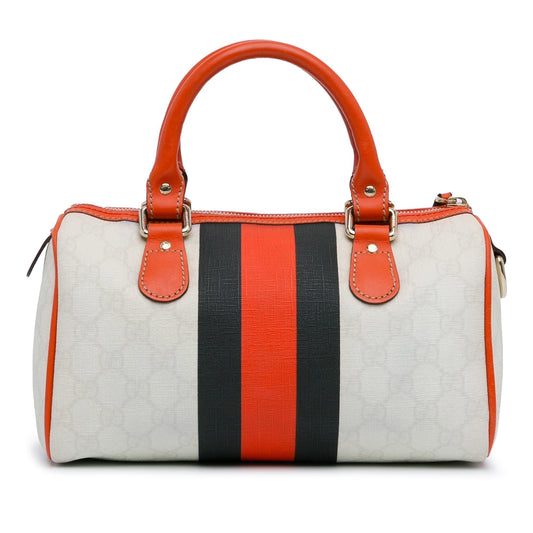 Gucci Mini GG Supreme Joy Web Boston Bag (R1IO0Q)