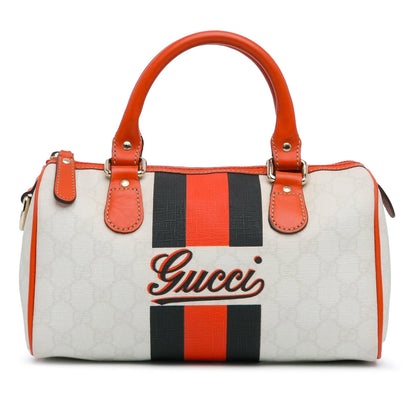 Gucci Mini GG Supreme Joy Web Boston Bag (R1IO0Q)