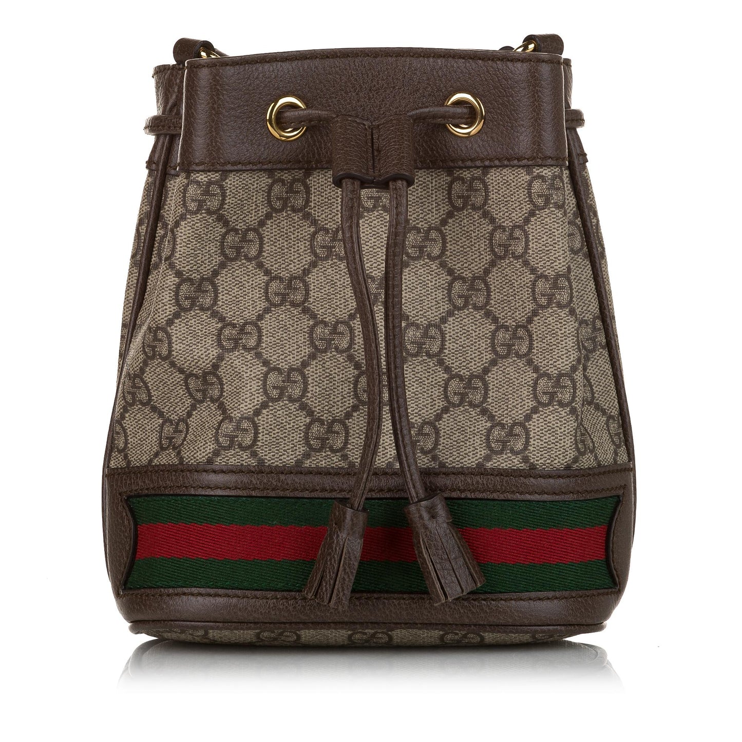 Gucci Mini GG Supreme Ophidia Bucket Bag (33829)