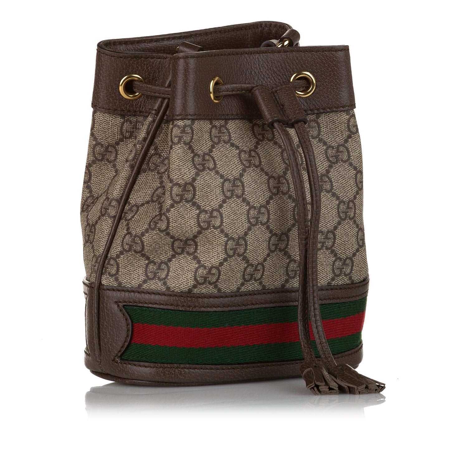 Gucci Mini GG Supreme Ophidia Bucket Bag (33829)