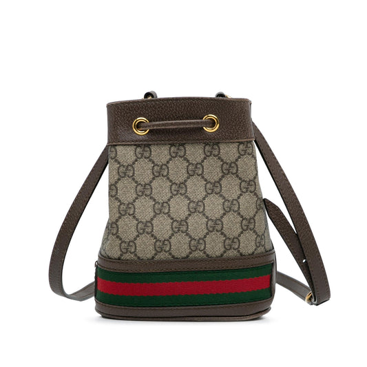 Gucci Mini GG Supreme Ophidia Bucket Bag (zGiwyY)