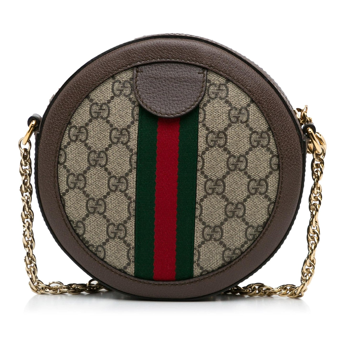 Gucci Mini GG Supreme Round Ophidia Crossbody (aFu3qu)