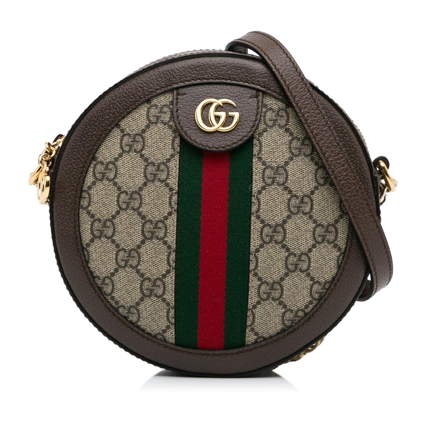 Gucci Mini GG Supreme Round Ophidia Crossbody (aFu3qu)