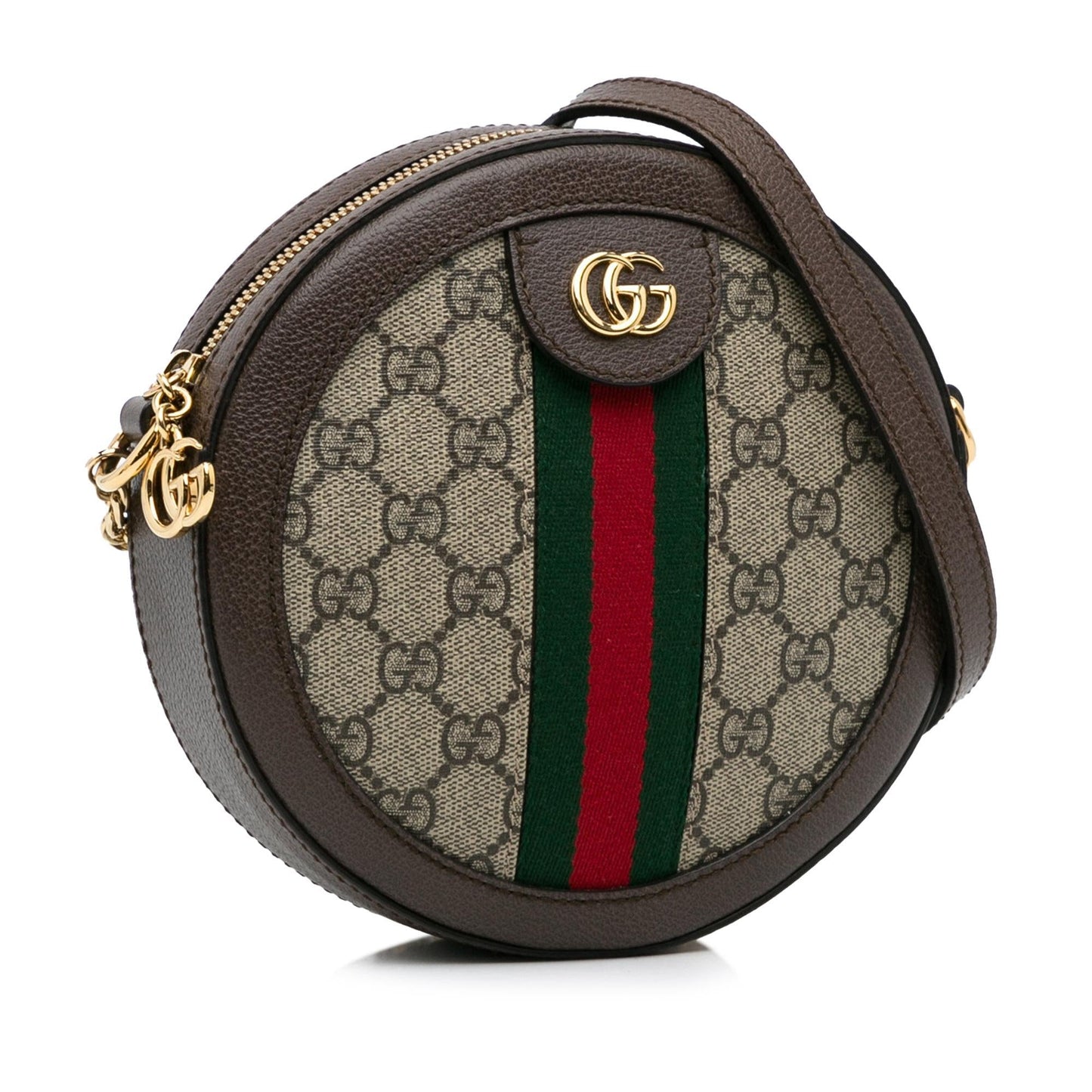 Gucci Mini GG Supreme Round Ophidia Crossbody (aFu3qu)