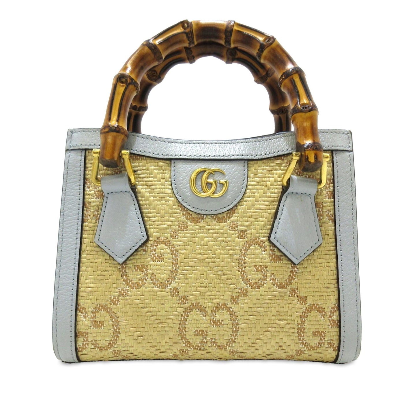 Gucci Mini Jumbo GG Raffia Diana (drcDRd)