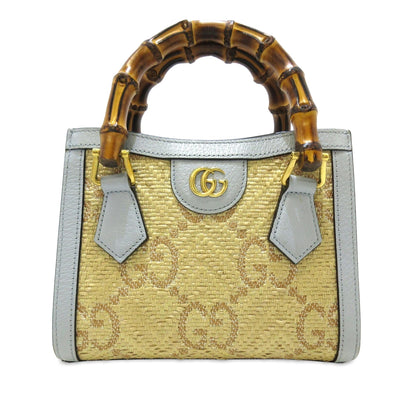 Gucci Mini Jumbo GG Raffia Diana (drcDRd)