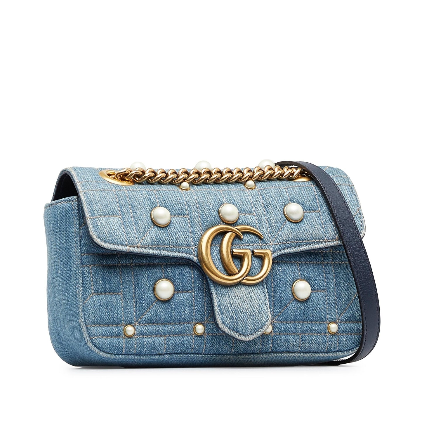 Gucci Mini Pearly GG Marmont Matelasse Shoulder Bag (MEWHwS)