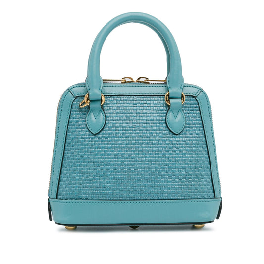 Gucci Mini Raffia Horsebit 1955 Top Handle Bag (TqNTHU)