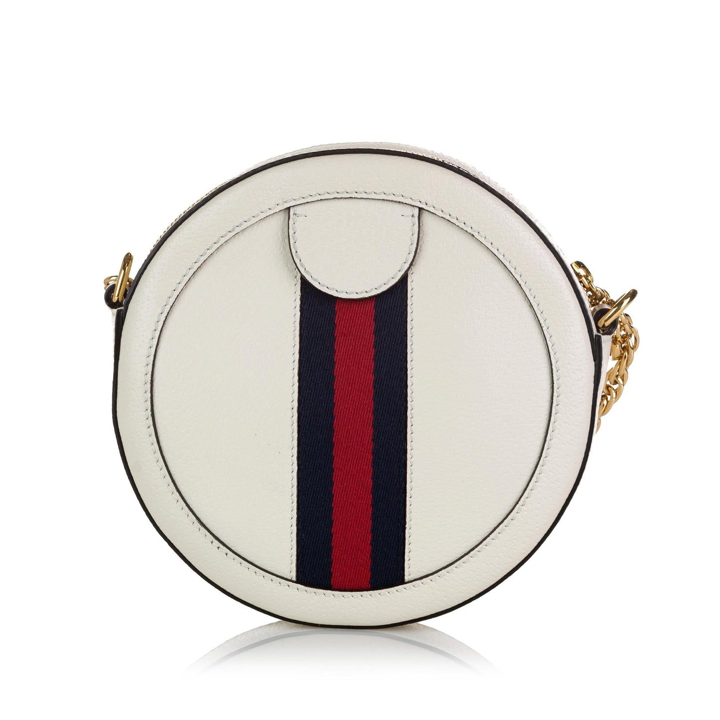 Gucci Mini Round Ophidia Leather Crossbody Bag (35657)