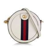 Gucci Mini Round Ophidia Leather Crossbody Bag (35657)