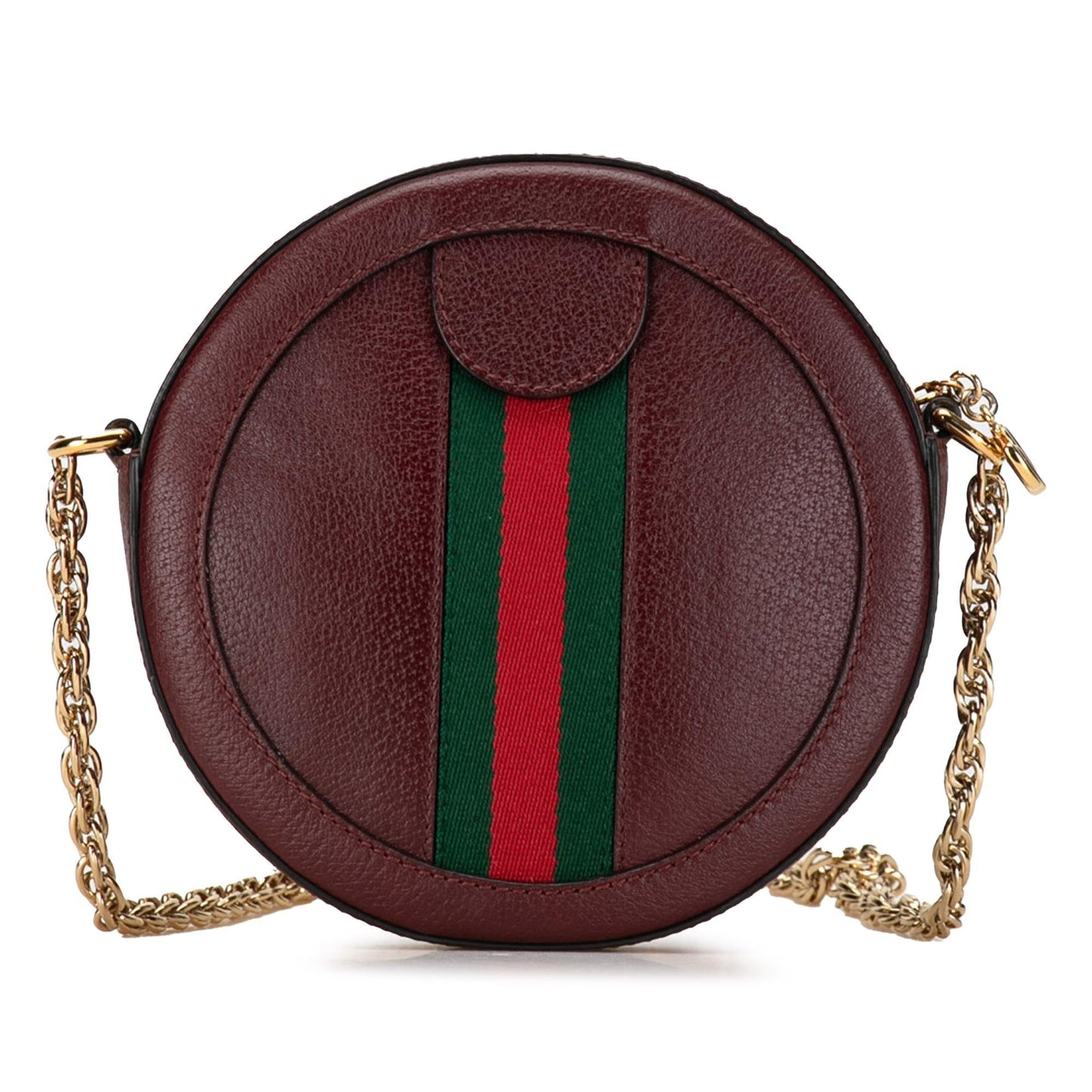 Gucci Mini Round Ophidia Leather Crossbody Bag (X9STIA)
