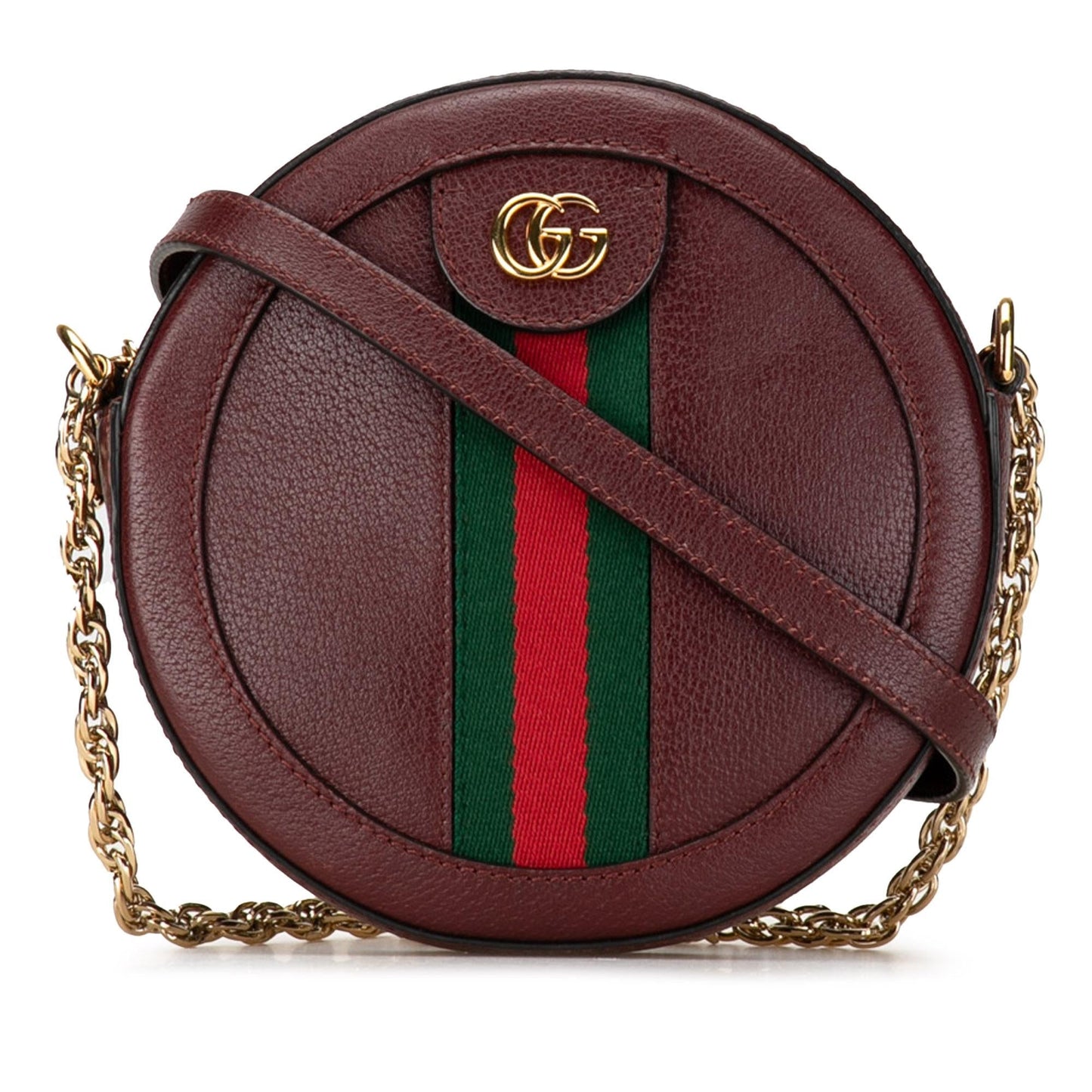 Gucci Mini Round Ophidia Leather Crossbody Bag (X9STIA)