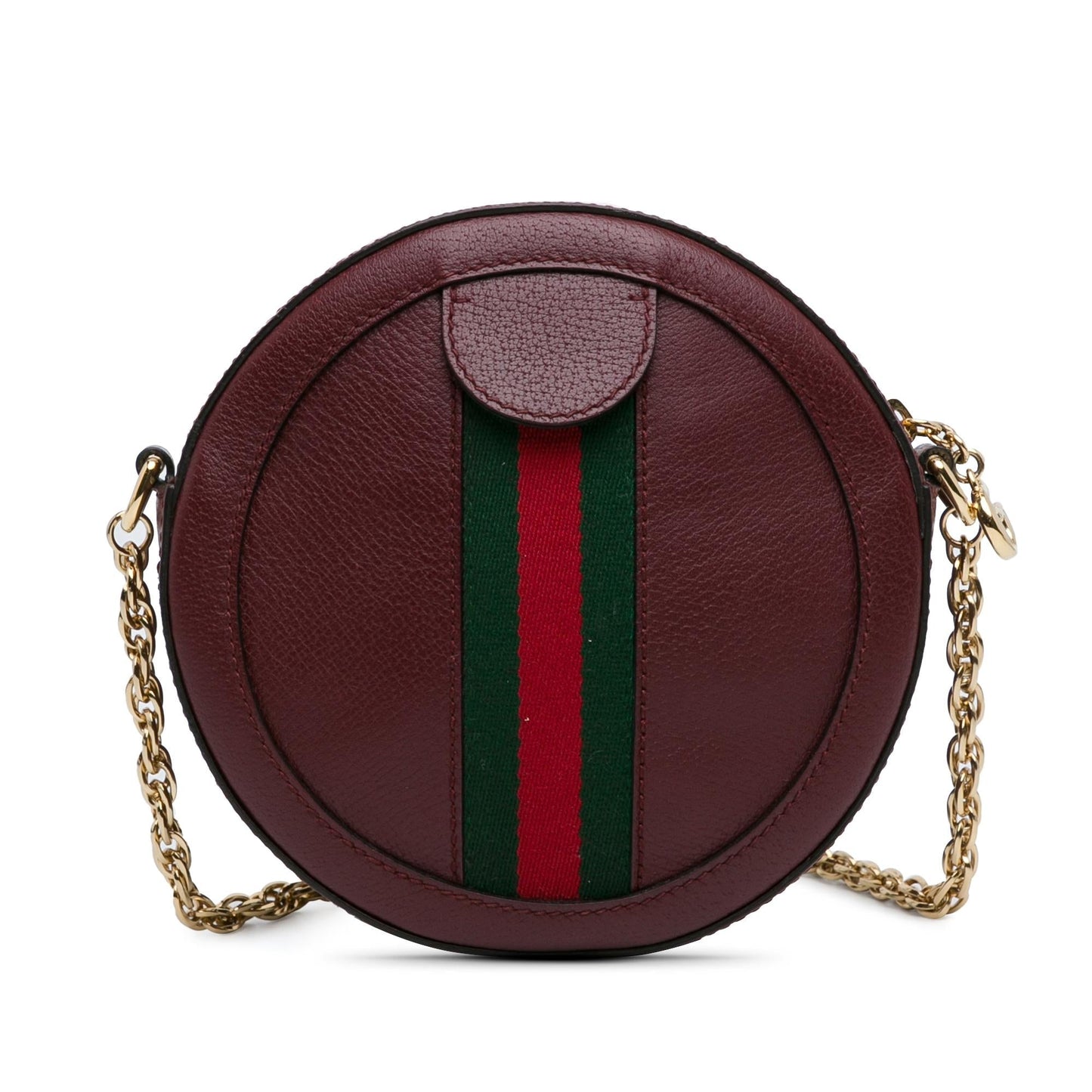Gucci Mini Round Ophidia Leather Crossbody Bag (GPbMvF)