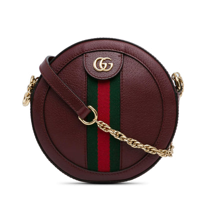 Gucci Mini Round Ophidia Leather Crossbody Bag (GPbMvF)
