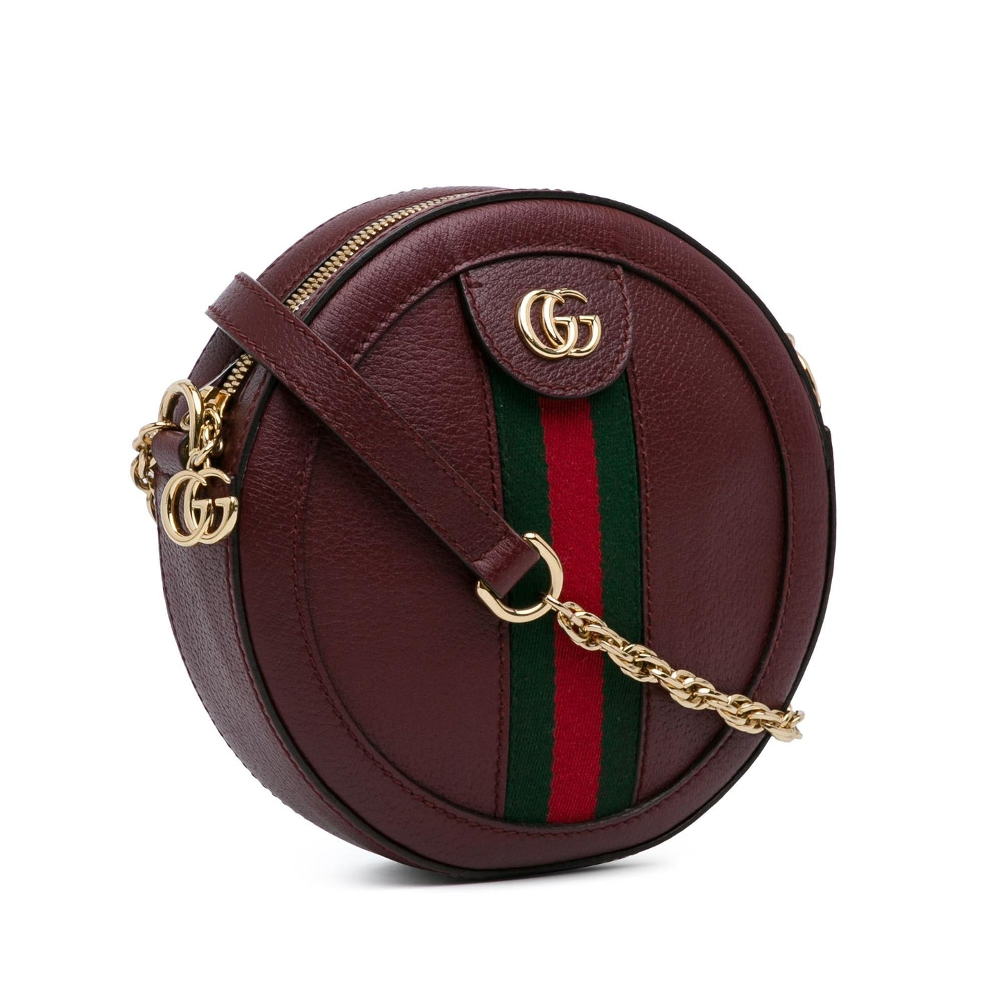 Gucci Mini Round Ophidia Leather Crossbody Bag (GPbMvF)