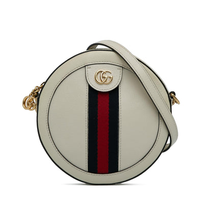Gucci Mini Round Ophidia Leather Crossbody Bag (MKTErB)