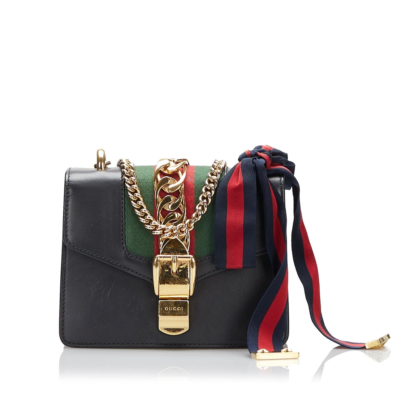 Gucci Mini Sylvie Chain Crossbody (qesira)
