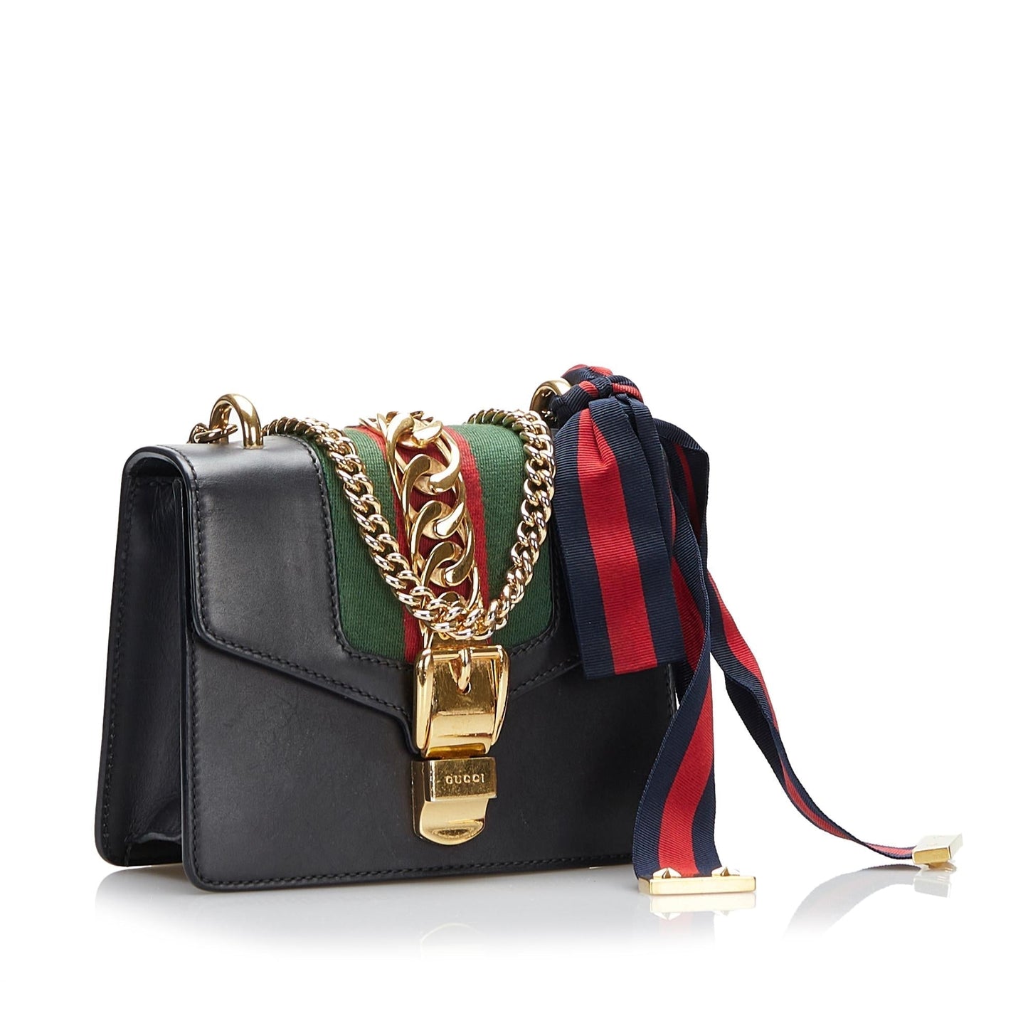 Gucci Mini Sylvie Chain Crossbody (qesira)