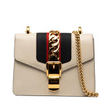 Gucci Mini Sylvie Leather Chain Crossbody Bag (1OZLSf)