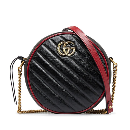 Gucci Mini Torchon GG Marmont Round Crossbody Bag (eGqyXA)
