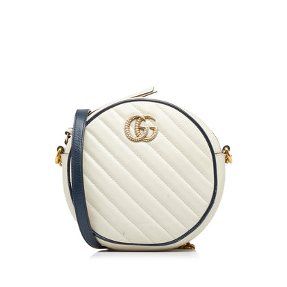 Gucci Mini Torchon GG Marmont Round Crossbody Bag (QPna6L)