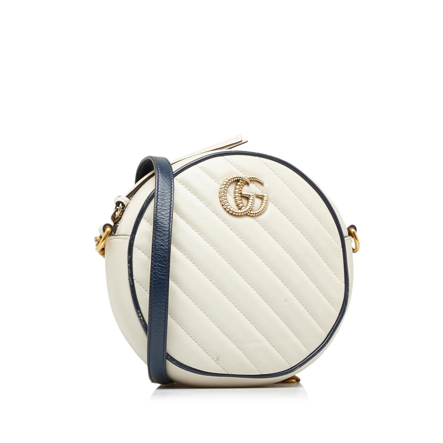 Gucci Mini Torchon GG Marmont Round Crossbody Bag (QPna6L)