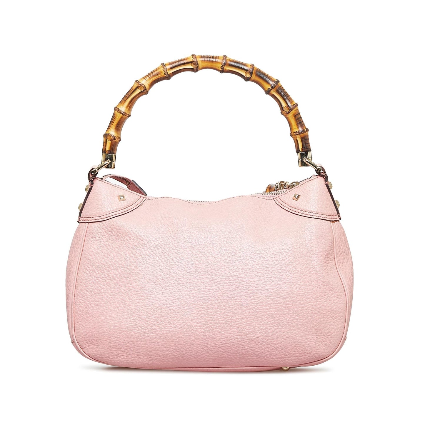 Gucci Nailhead Bamboo Handbag (InJ5MJ)