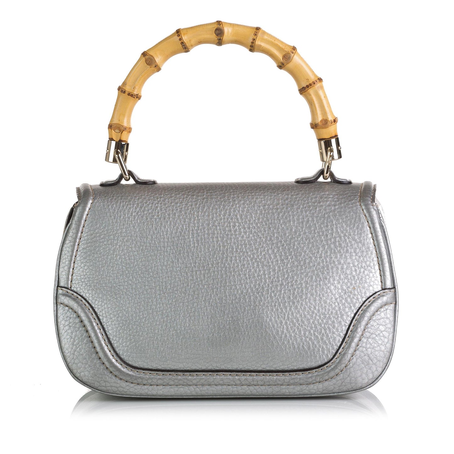 Gucci New Bamboo Leather Handbag (35959)