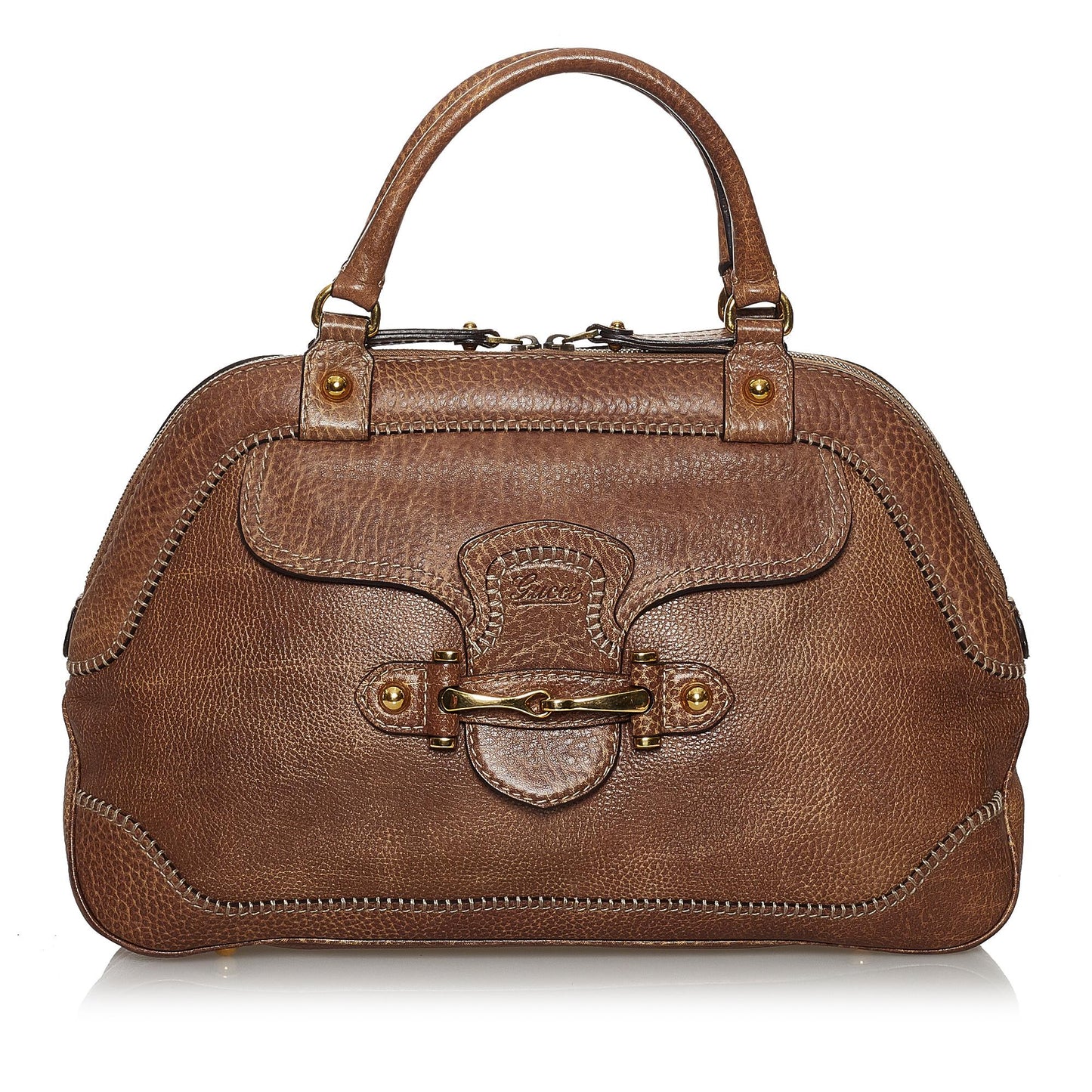 Gucci New Pelham Leather Handbag (37217)