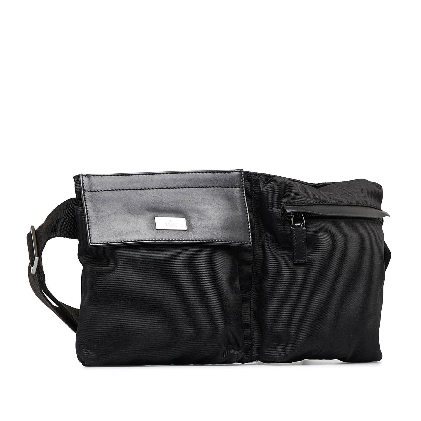 Gucci Nylon Double Pocket Belt Bag (CAEYaO)