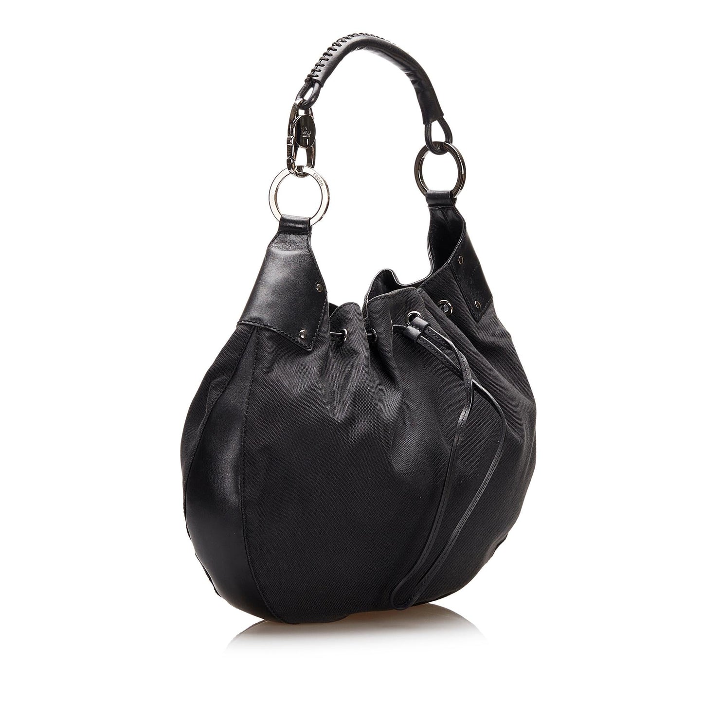 Gucci Nylon Drawstring Hobo Bag (wMVys5)