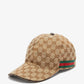 GUCCI GG SUPREME WEB STRIPES BASEBALL HAT