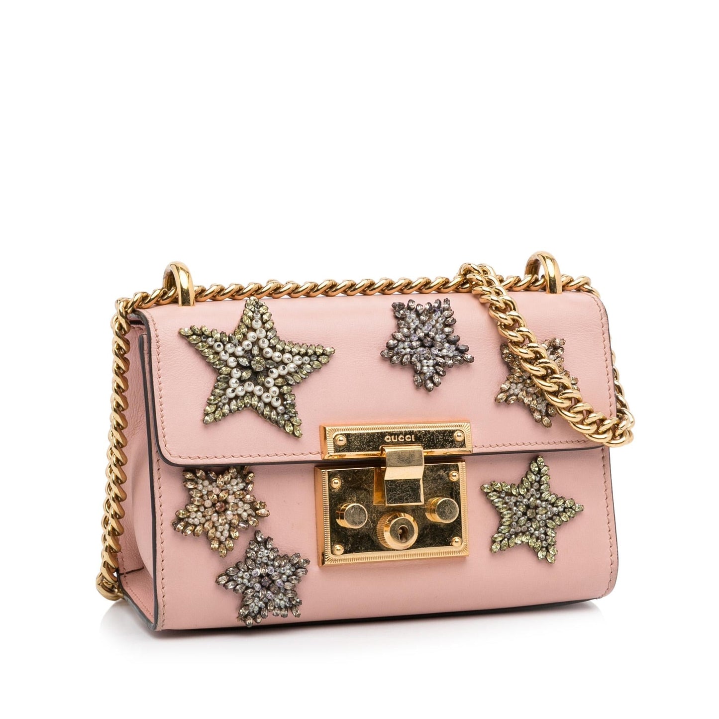 Gucci Padlock Crystal Embelished Crossbody Bag (IbIDVW)