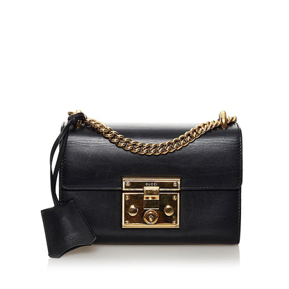 Gucci Padlock Leather Crossbody Bag (35067)