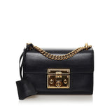 Gucci Padlock Leather Crossbody Bag (35067)