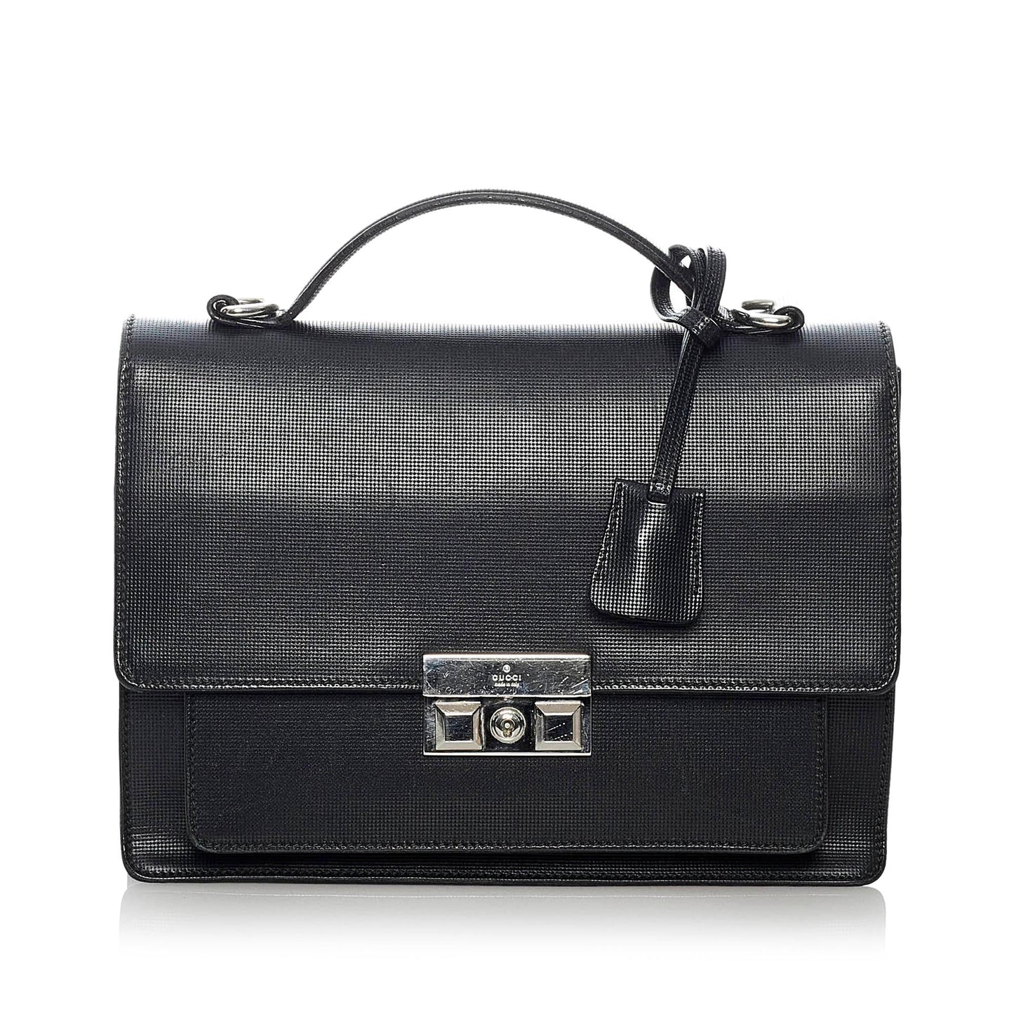 Gucci Padlock Leather Satchel (37609)