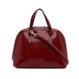 Gucci Patent Microguccissima Nice Dome Satchel (NUS8YT)