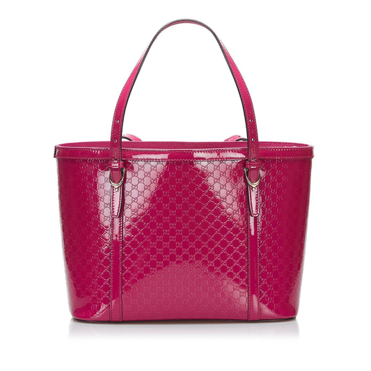 Gucci Patent Microguccissima Nice Tote (ajN6h1)