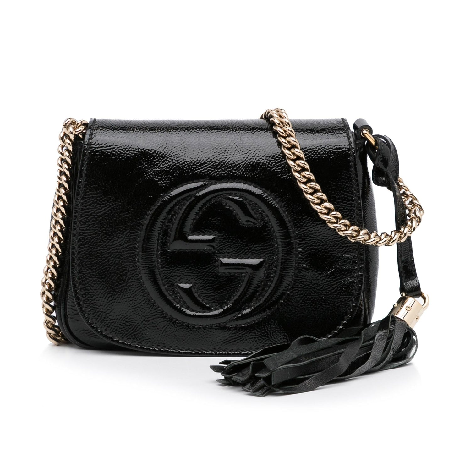 Gucci Patent Soho Flap Crossbody Bag (EIjZmu)